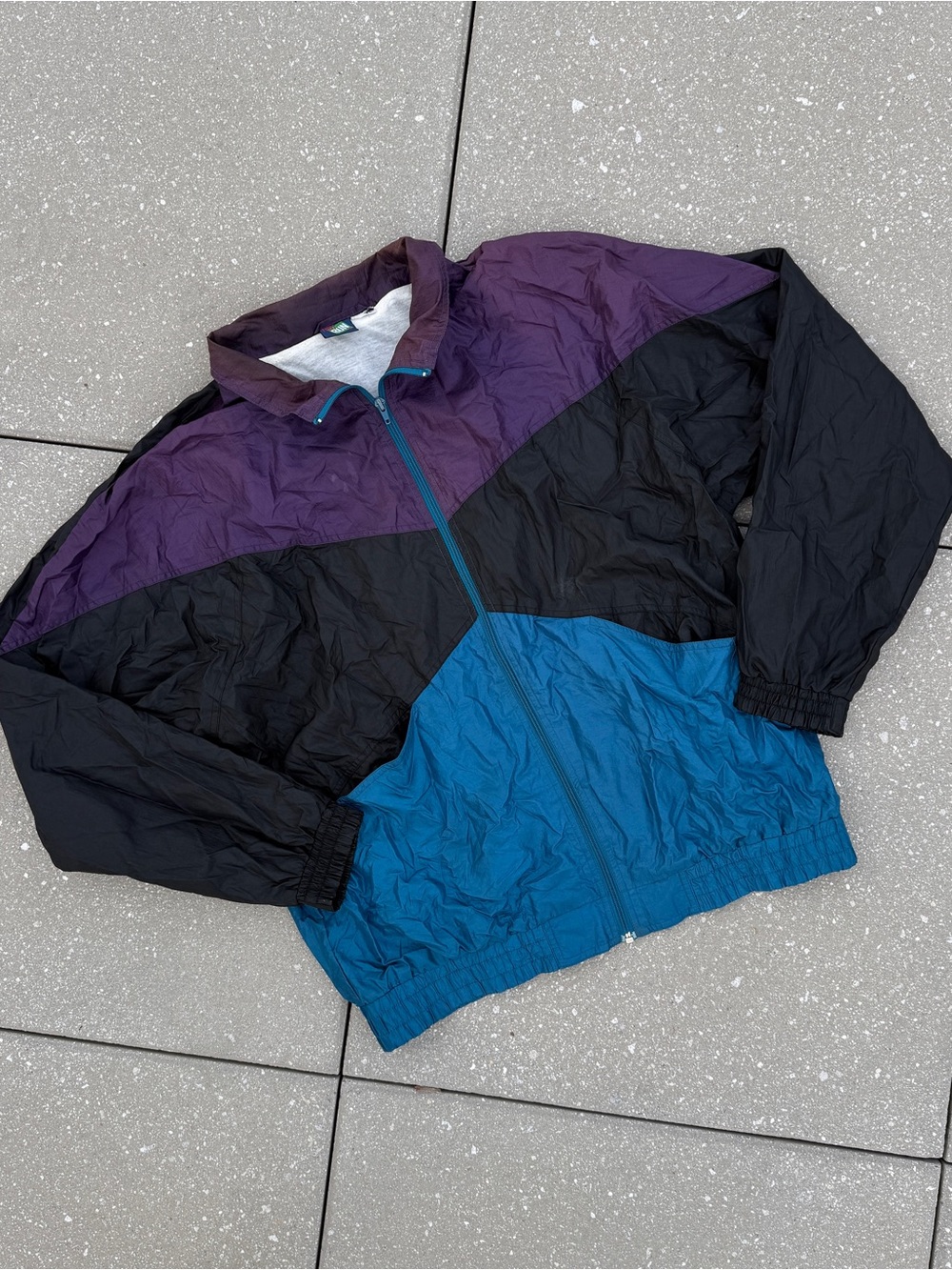 Vintage 90s First Run Colorblock Windbreaker Jacket